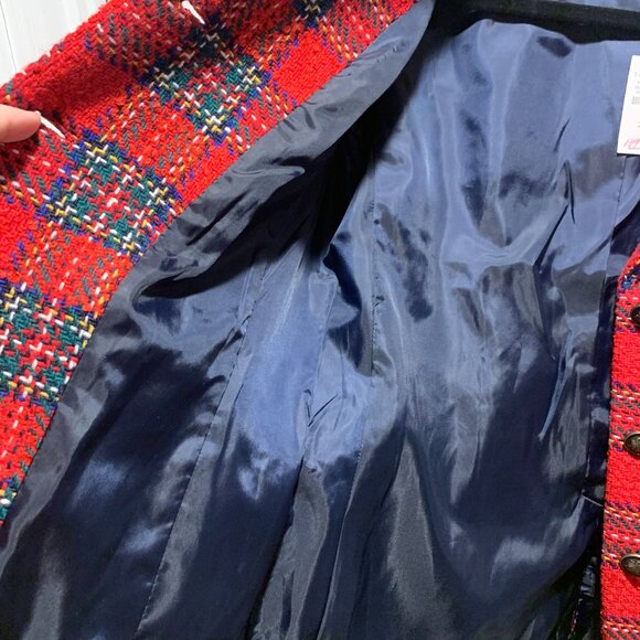 Talbots~ NWT!!~ Holiday Plaid Blazer - Picture 10 of 16